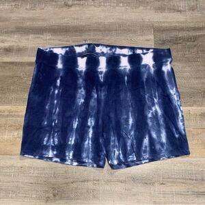 Torrid Blue Tie Dye Stretchy Shorts Size 4X